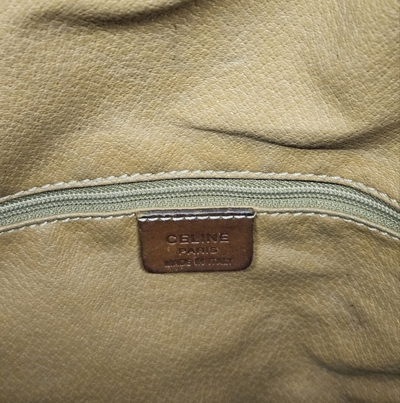 Celine Vintage Macadam Sac Seau Drawstring Bucket Bag in Canvas and Leather - Picture 16 of 16